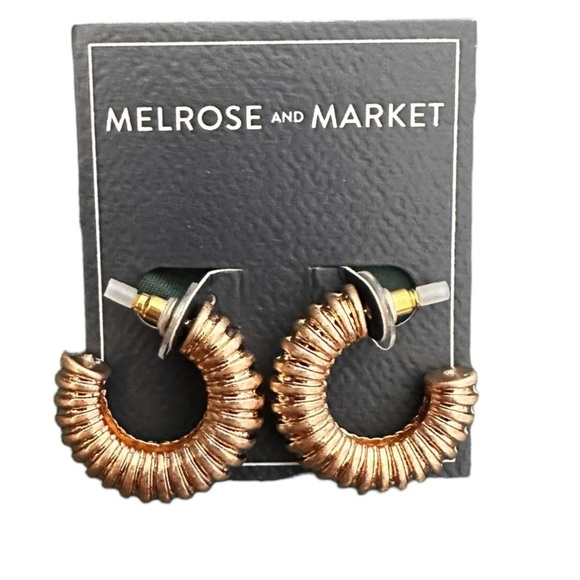 Melrose and Market Jewelry - NWT M&M Gold Chunky Hoops CLEARANCE​​